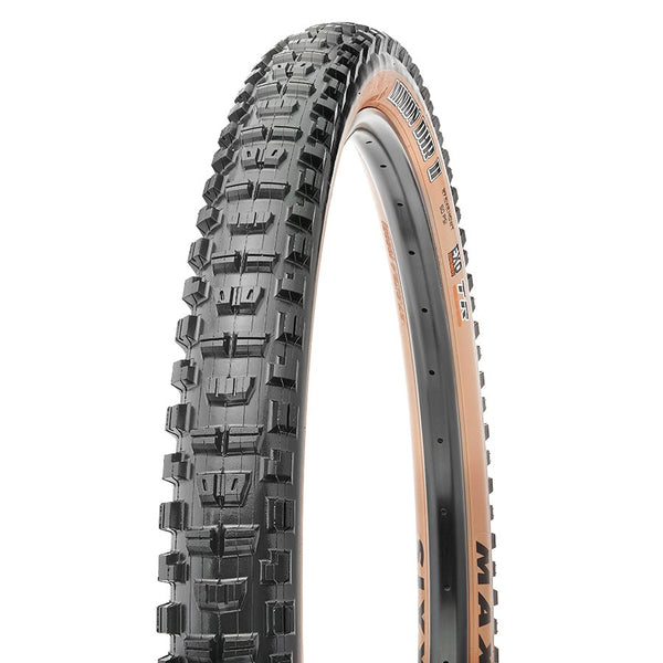 Maxxis Minion DHR II Tire - 29 x 2.6 Tubeless Folding BLK/Dark Tan Dual EXO Wide Trail