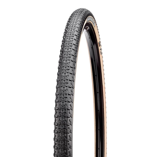 Maxxis Rambler Tire - 700 x 38 Tubeless Folding Black/Dark Tan Dual EXO