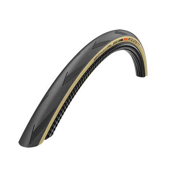 Schwalbe Pro One TT Tire - 700 x 25 Tubeless Folding BLK/Tan Evolution Line Addix Race