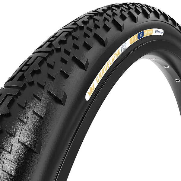 Panaracer, GravelKing X1, Gravel Tire, 700x40C, Folding, Tubeless Ready, ZSG Gravel, Tuff Tex, BeadLock, 120, Black