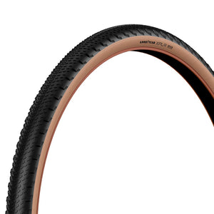 Zipp, Goodyear XPLR Inter, Gravel Tire, 700x45C, Folding, Tubeless Ready, Dynamic:UHP, M:Wall, Black