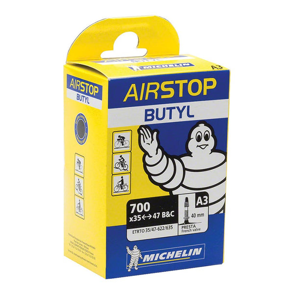 Airstop Butyl, Tube, Presta, 40mm, 700x35-47C