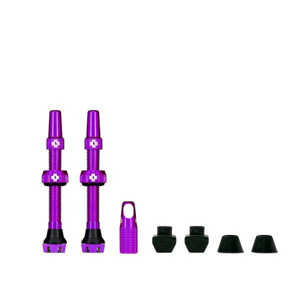 Muc-Off V2 Tubeless Valve Kit - Purple 44mm Pair