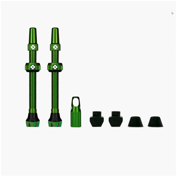 Tubeless Valve V2, Tubeless Valve, Presta, 80mm, Green, Pair