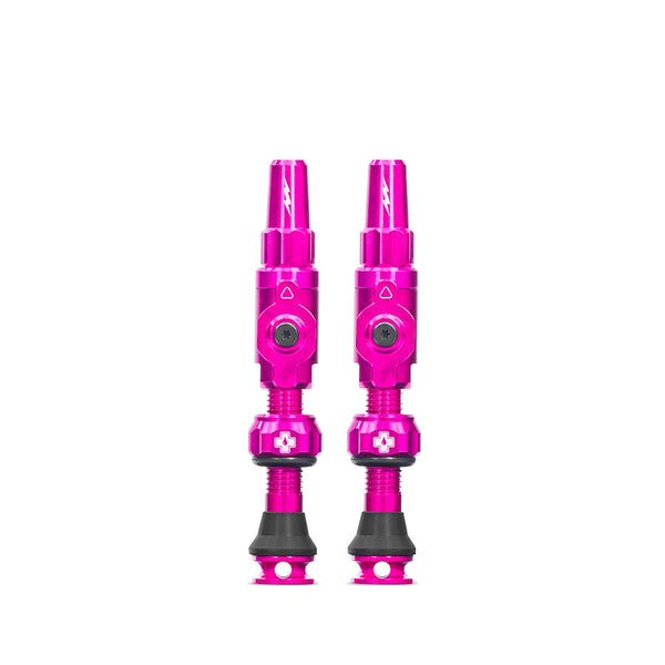 Muc-Off Big Bore Lite Tubeless Valve 65mm Pair - Pink