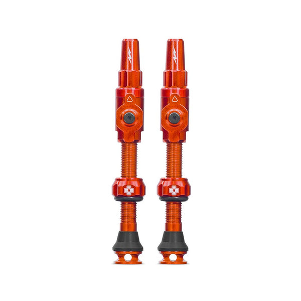 Muc-Off Big Bore Lite Tubeless Valve 75mm Pair - Orange