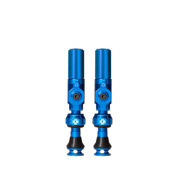 Small, Tubeless Valve, Hybrid, 30mm, Blue, Pair