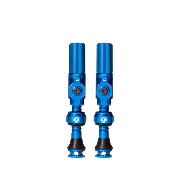 Medium, Tubeless Valve, Hybrid, 35mm, Blue, Pair