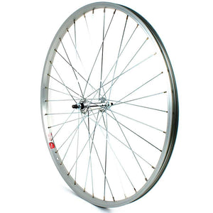 Sta-Tru Front Tubeless Ready DW Wheel, 26'', Bolt-On 3/8'' x 100mm, Silver