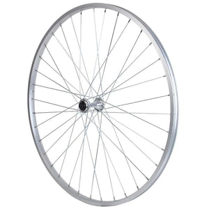 Front Double Wall Wheel, 700C, Bolt-On 3/8'' x 100mm, Silver