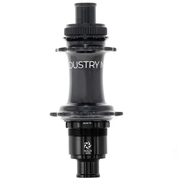 Industry Nine Solix M Classic Rear MS Disc Hub Rear 24H 12mm TA 148mm Shimano Micro Spline Black