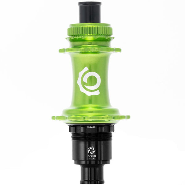 Industry Nine Solix M Classic Rear MS Disc Hub Rear 28H 12mm TA 148mm Shimano Micro Spline Lime