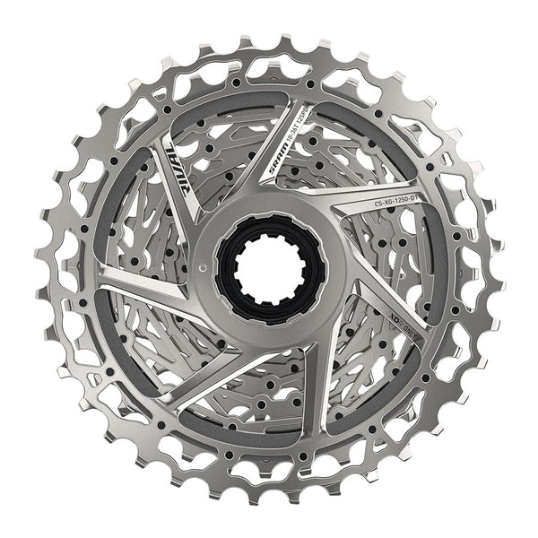 SRAM Rival AXS XG-1250 Cassette - 12-Speed 10-36t Silver For XDR Driver Body D1