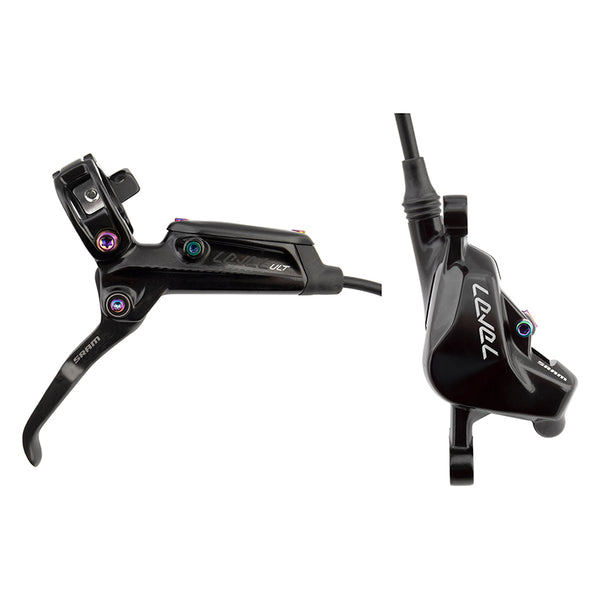 SRAM Level Ultimate Disc Brake Lever - Front Hydraulic Post Mount BLK Rainbow Hardware B1