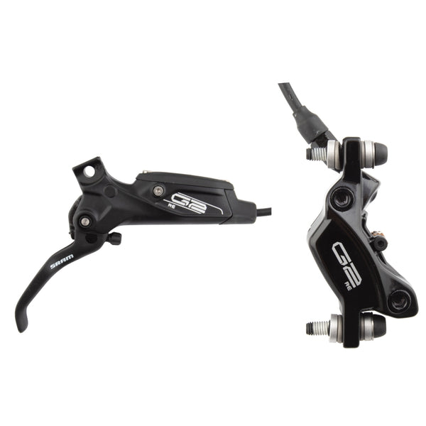 SRAM G2 RE Disc Brake and Lever - Front Hydraulic Post Mount Gloss Black A2