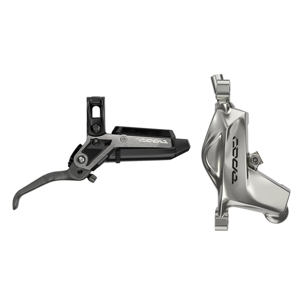 SRAM Code Ultimate Stealth Disc Brake Lever - Front Post Mount 4-Piston Carbon Lever Titanium Hardware BLK/Silver C1