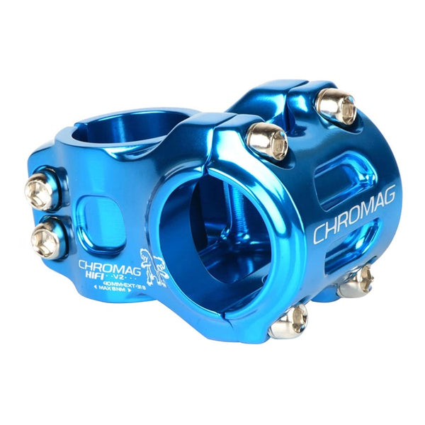 Hifi V2, Stem, Diameter: 31.8mm, Length: 40mm, Steerer: 1-1/8'', 0°, Blue