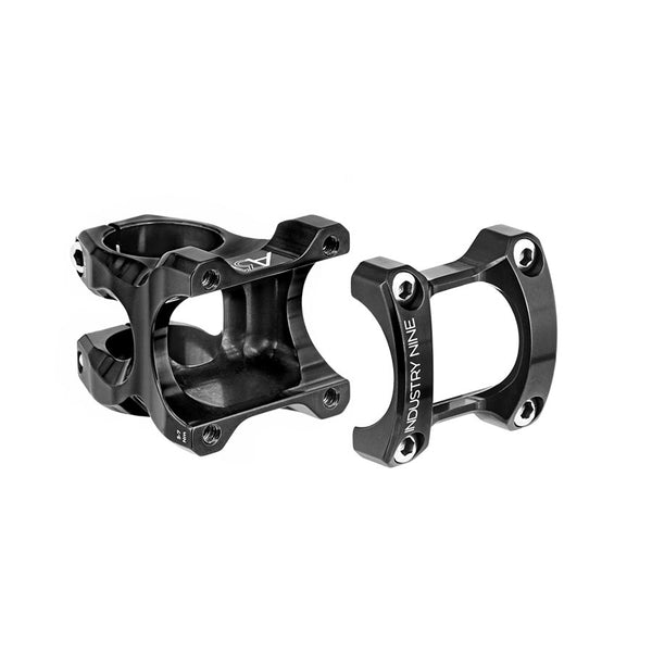 Industry Nine A318 Stem - 30mm 31.8mm Clamp +/-4.4 1 1/8" Aluminum Black