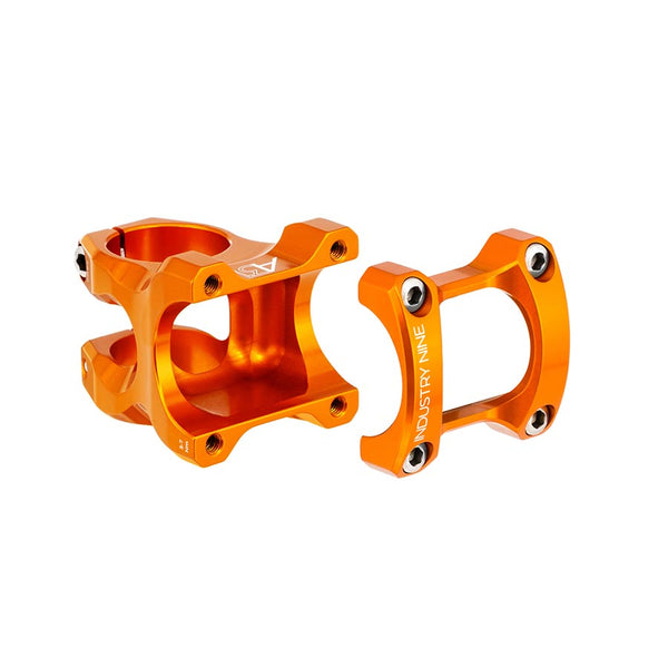 Industry Nine A318 Stem - 40mm 31.8mm Clamp +/-4.4 1 1/8" Aluminum Orange