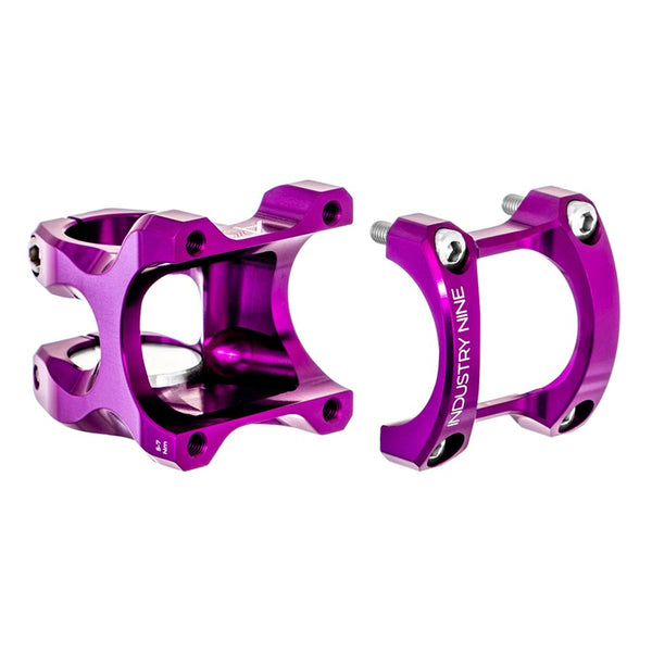 Industry Nine A318 Stem - 50mm 31.8mm Clamp +/-4.4 1 1/8" Aluminum Purple