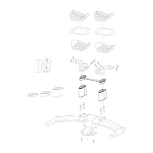 Zipp, Vuka Aero C1 High Stack Kit, Includes 10mm Riser Bridge, 50mm Risers, and Bolts, Kit