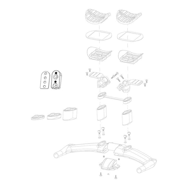 Zipp, Vuka Aero C1 Armrest Angle Wedge Kit, 5 and10 degree wedges and bolts, Kit