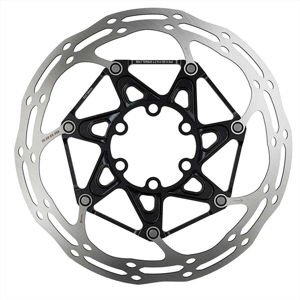 SRAM Centerline X Disc Brake Rotor - 160mm 6-Bolt Ti Bolts Silver/Black