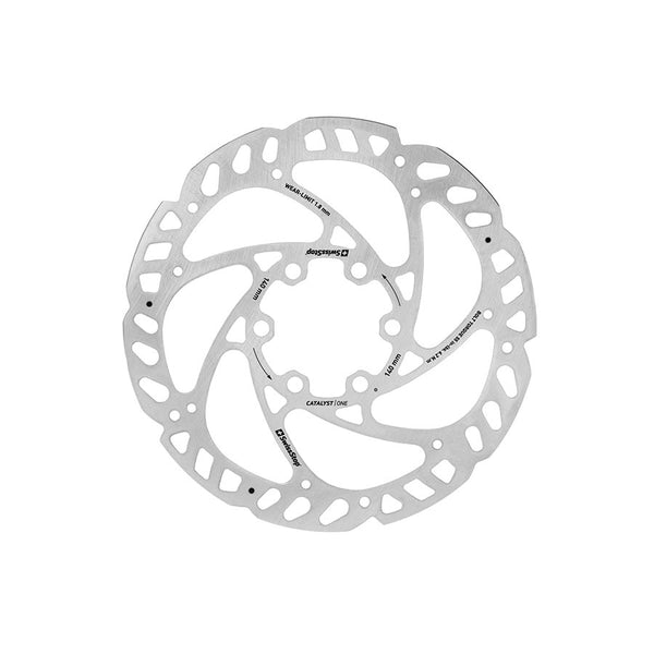 SwissStop Catalyst One Disc Rotor - 140mm 6-Bolt Silver