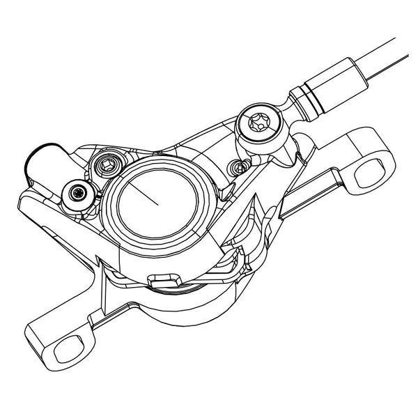 SRAM Replacement Red eTap HRD Caliper Post Mount Front/Rear Falcon Gray