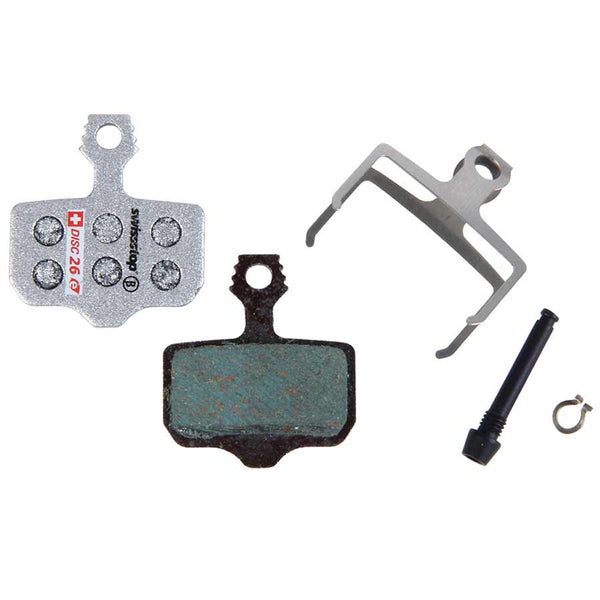 SwissStop Disc 26 E Disc Brake Pads Shape: SRAM Level/2 Piece Road Organic Pair