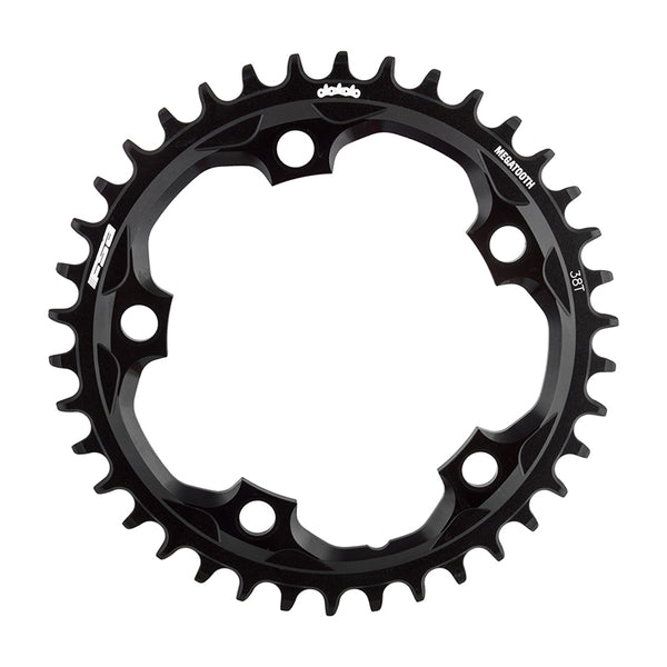 Full Speed Ahead Super Road Megatooth Chainring - 38t 110mm BCD 5-Bolt Aluminum For 1x11-Speed BLK