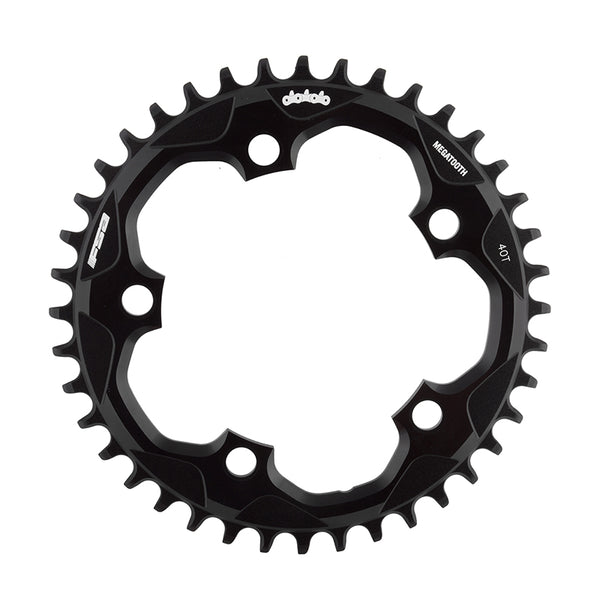 Full Speed Ahead Super Road Megatooth Chainring - 40t 110mm BCD 5-Bolt Aluminum For 1x11-Speed BLK