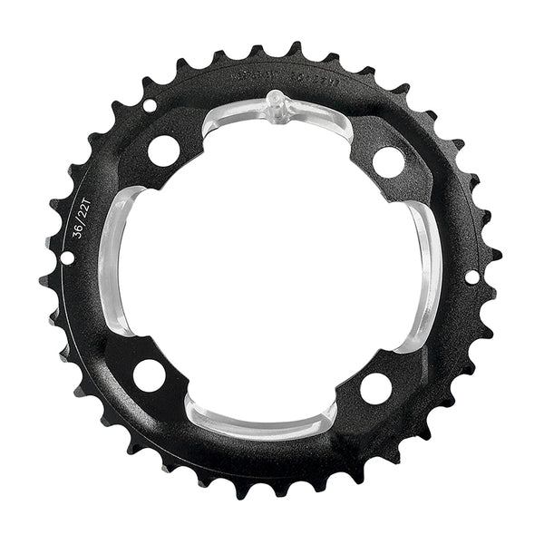 Full Speed Ahead MTB Pro Double Chainring - 36t 104 BCD 4-Bolt Aluminum M11 BLK