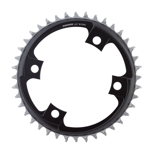 SRAM 40 Tooth 107mm BCD x 4-Bolt 1x12-Speed X-Sync Chainring Blast Black