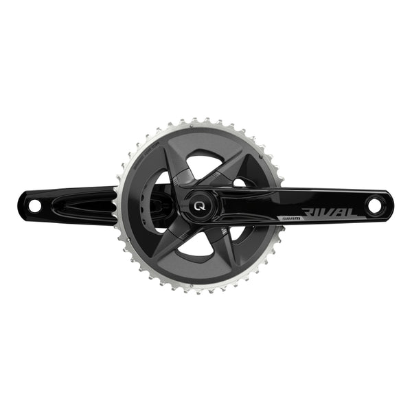 SRAM Rival AXS Crankset Quarq Power Meter - 175mm 12-Speed 48/35t Yaw 107 BCD DUB Spindle Interface BLK D1