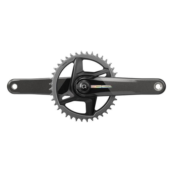 SRAM Force D2 1x Power Meter Crankset Speed: 12 Spindle: 28.99mm BCD: Direct Mount 40 DUB 165mm Black Road Disc