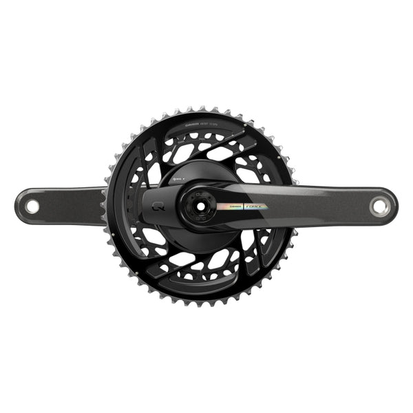 SRAM Force AXS Power Meter Crankset - 165mm 2x 12-Speed 48/35t Direct Mount DUB Spindle Interface Iridescent Gray D2