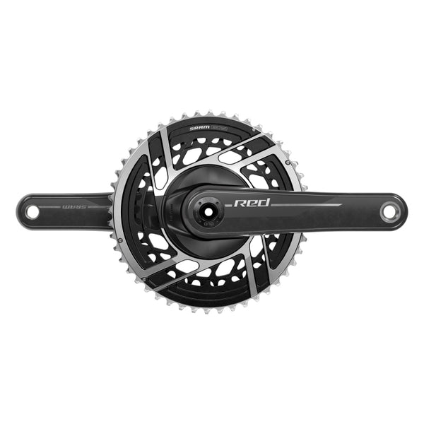 SRAM RED Crankset - 170mm 2x 12-Speed 50/37t 8-Bolt Direct Mount DUB Spindle Interface Natural Carbon E1