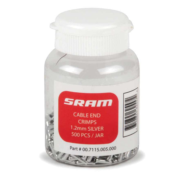 SRAM Cable End Crimps 1.2mm 500-Count Jar