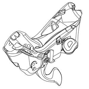 Campagnolo, H11 shifter body, Left, EC-DB101