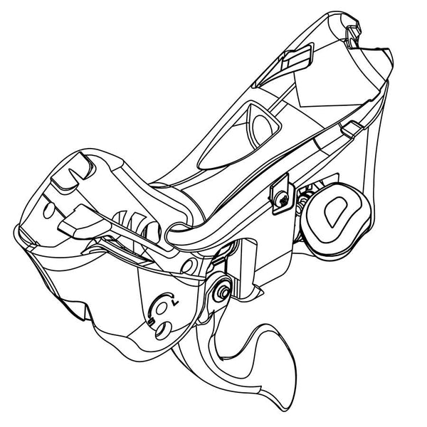 Campagnolo, H11 shifter body, Left, EC-DB101