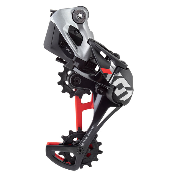 SRAM X01 Eagle AXS Rear Derailleur - 12-Speed Long Cage 52t Max Battery Sold Separate BLK/Red