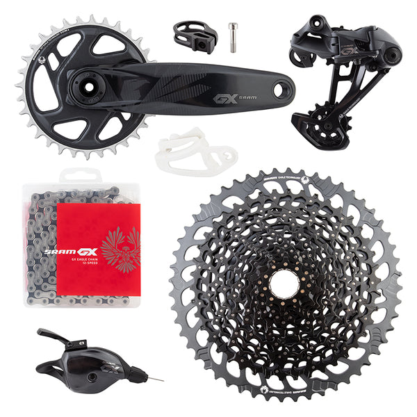 SRAM GX Eagle Groupset - 170mm Boost Crankset 32t DUB Trigger Shifter Rear Derailleur 12-Speed 10-52t Cassette 12-Speed Chain