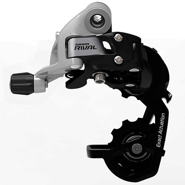 SRAM Rival 22 WiFli Rear Derailleur - 11 Speed Medium Cage Black/Silver