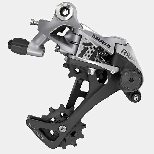 SRAM Rival 1 Rear Derailleur - 11 Speed Long Cage Black/Silver