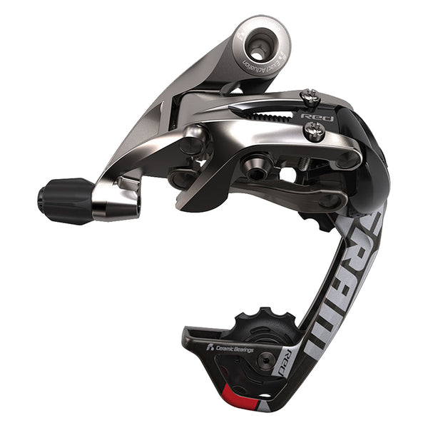 SRAM Red WiFli Rear Derailleur - 10 Speed Medium Cage Black/Silver