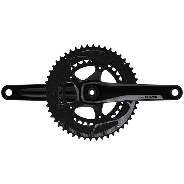 SRAM Rival 22 Crankset - 172.5mm 11-Speed 50/34t 110 BCD GXP Spindle Interface BLK