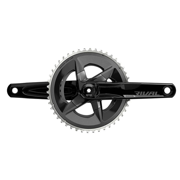 SRAM Rival AXS Crankset - 165mm 12-Speed 48/35t 107 BCD DUB Spindle Interface BLK D1