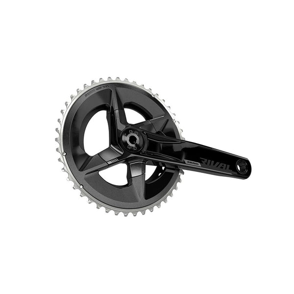 SRAM Rival AXS Crankset - 170mm 12-Speed 48/35t 107 BCD DUB Spindle Interface BLK D1