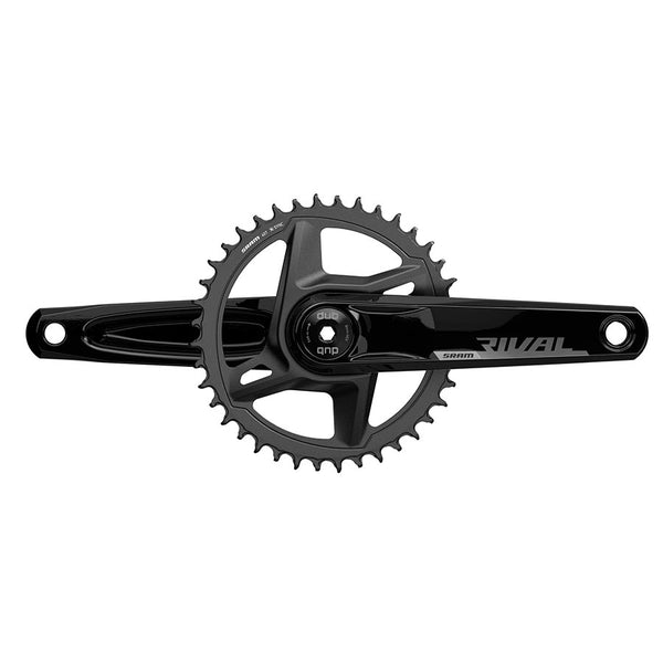 SRAM Rival 1 AXS Wide Crankset - 160mm 12-Speed 40t 8-Bolt Direct Mount DUB Spindle Interface BLK D1